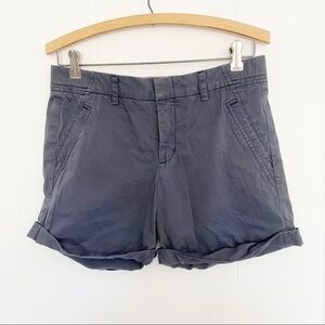 Vince‎ grey blue cuffed chino cotton shorts women’s 4